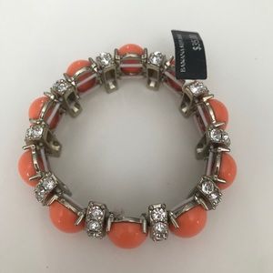 Banana Republic Stretch Peach/Rhinestone Bracelet